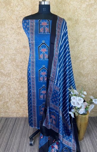 [SUAZ] Ajrakh Modal Silk Suit 5012