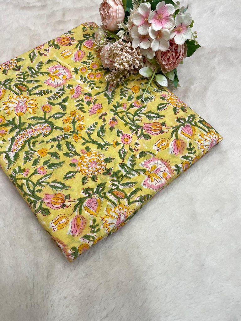 Bagru HandBlock Printed Cotton fabric 5023