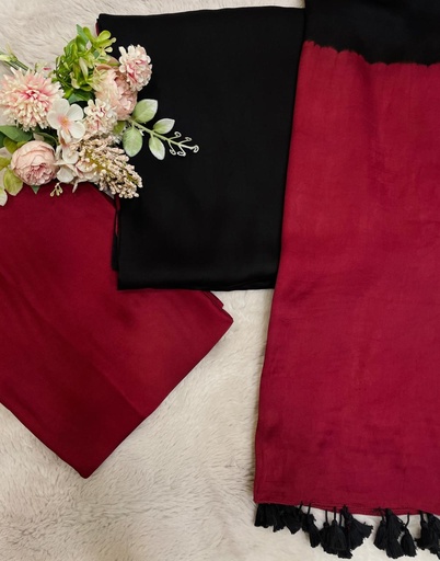 [SUVV] Premium Plain Modal Silk Suit 4558