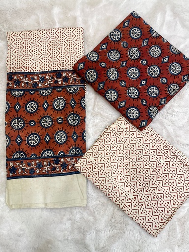 [SUMT] Ajrakh cotton Suit 5025