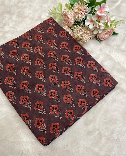 Ajrakh Handblock printed Cotton fabric 5021