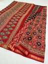 Ajrakh Cotton Sarees 5026
