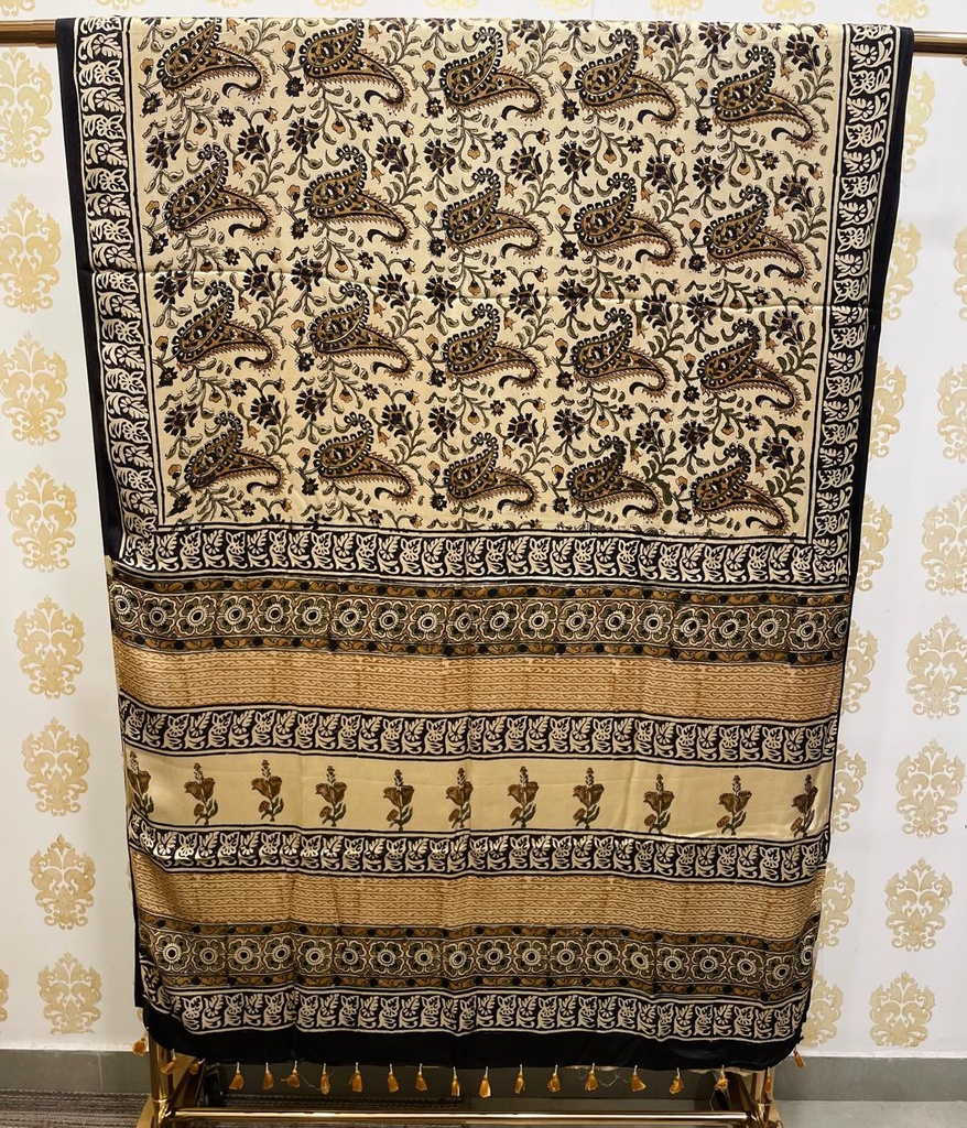  Kalamkari Modal Silk Saree 5034