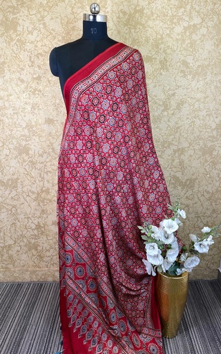 Ajrakh Modal Silk Dupatta 5018
