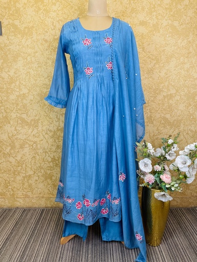 Premium Mul Chanderi Kurti Set 4615
