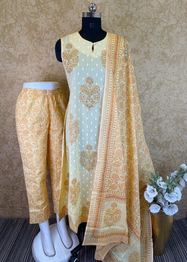 Cotton kurti set 5017