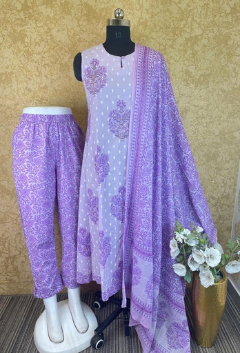 Cotton Kurti Set 5017