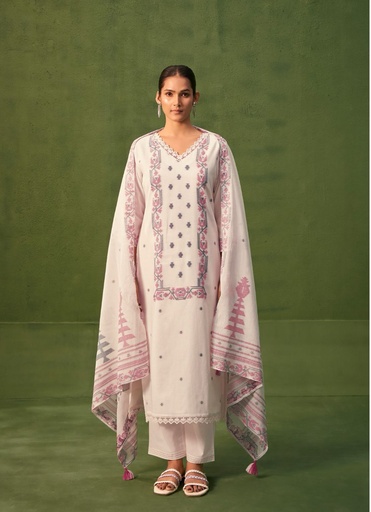 Premium Cotton Jacquard Kurti Set 4610