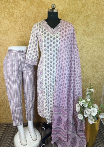 Cotton Kurti Set 5017 