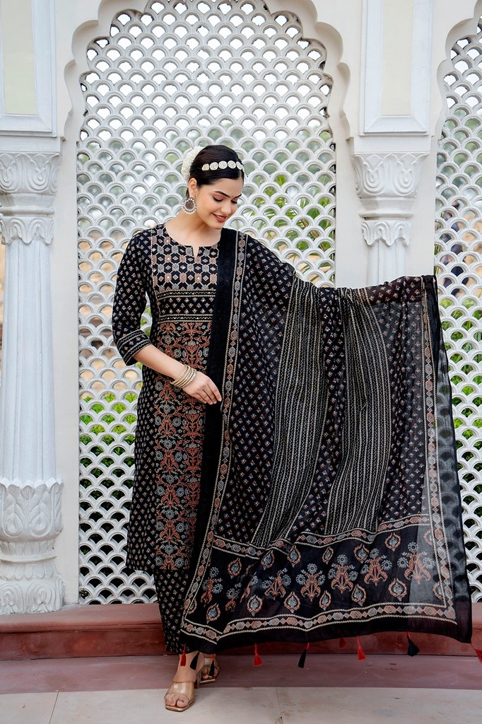 Cotton Kurti Set 5043