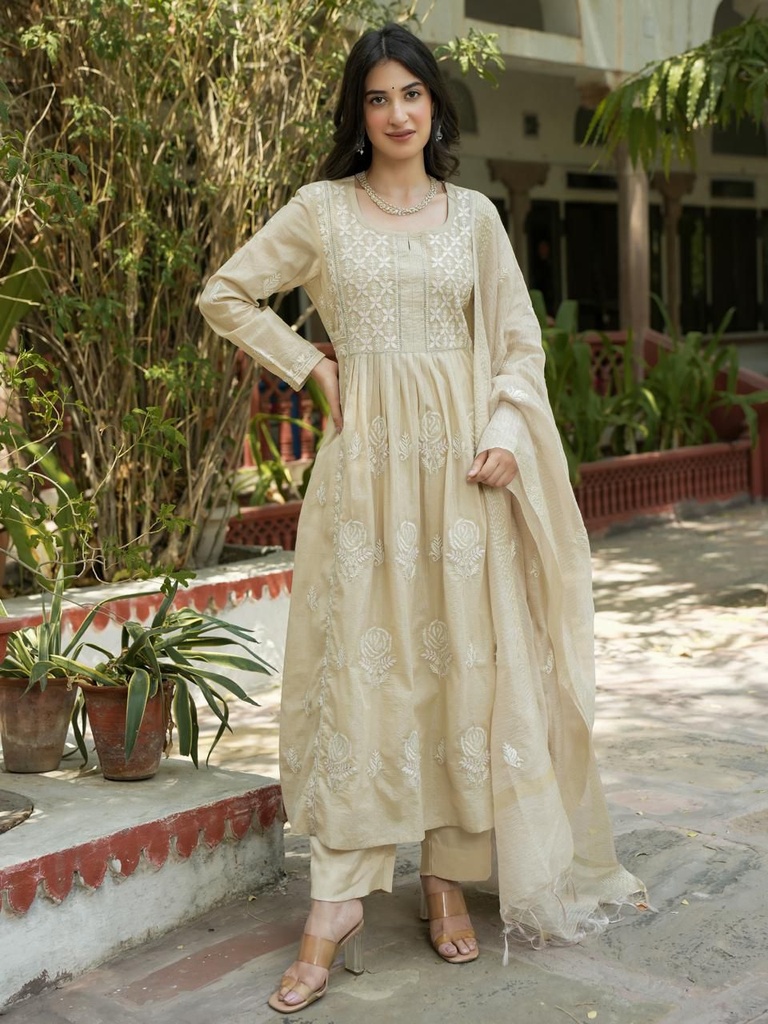 Designer Cotton Kurti Set 4609