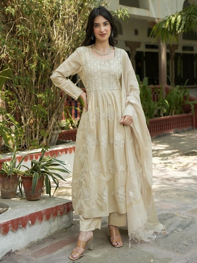 Designer Cotton Kurti Set 4609