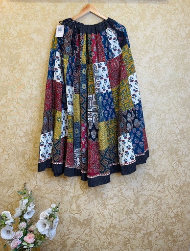 [SKKH] Ajrakh Cotton Skirt 4556
