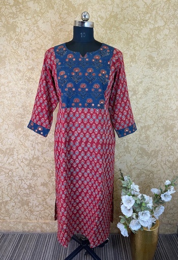 Ajrakh Kurti Set 5043 