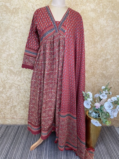 Premium Cotton Kurti Set 4610