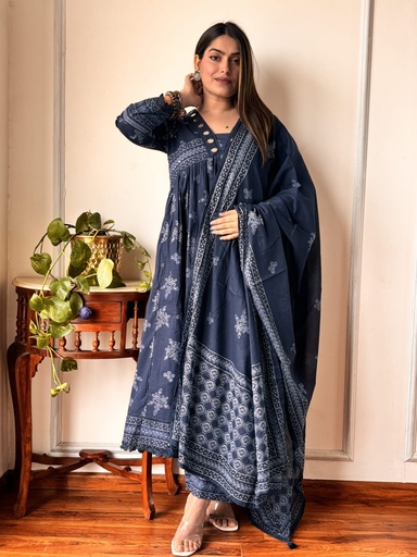 Premium Cotton Kurti Set 4610