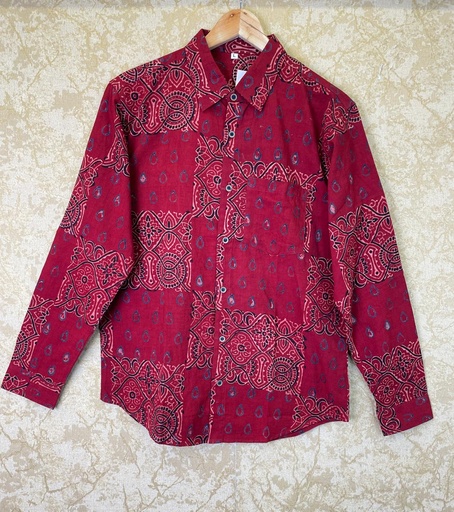 Ajrakh Cotton Full sleeve Shirt