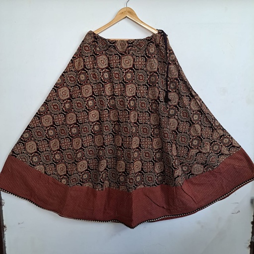 Ajrakh Cotton Skirt 4556