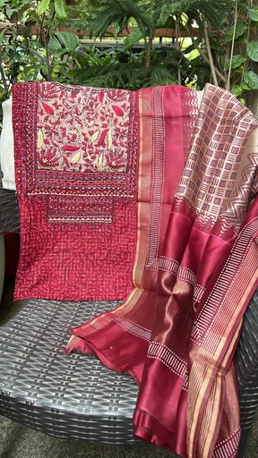 [SUSAM] Premium Silk Dupatta Suit 4560 