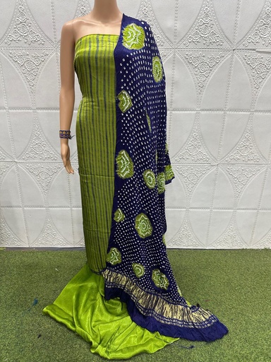 [SUMHK] Multi bandhej Modal Silk Suit 5014