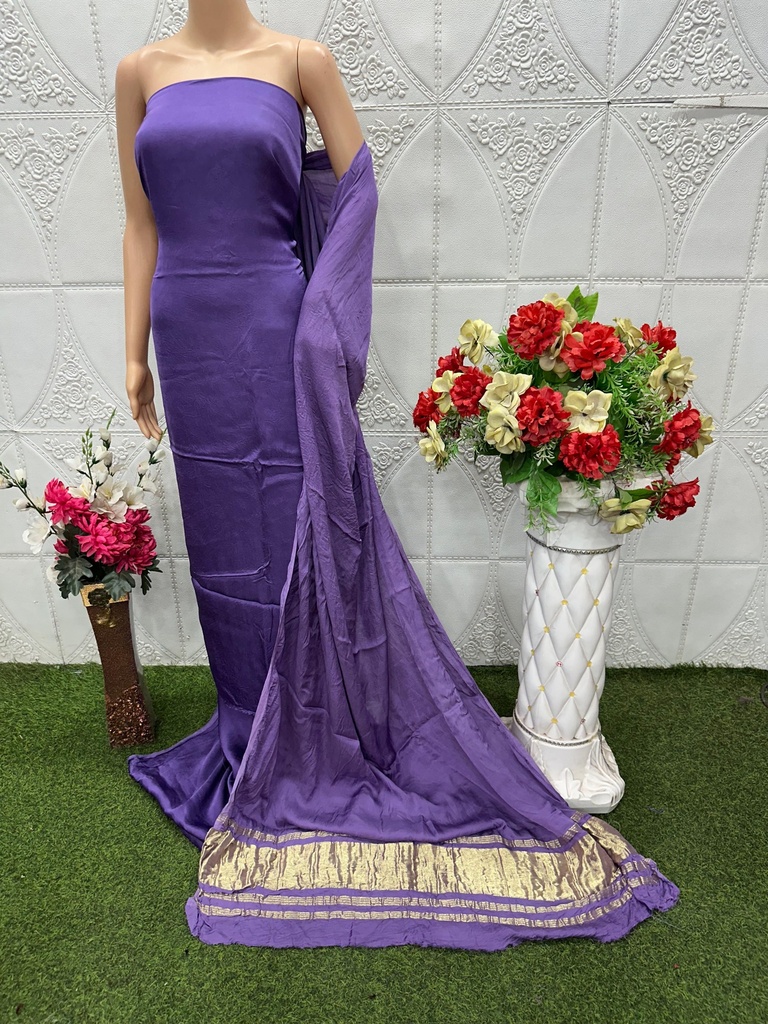 Plain Modal Silk Suit 5014