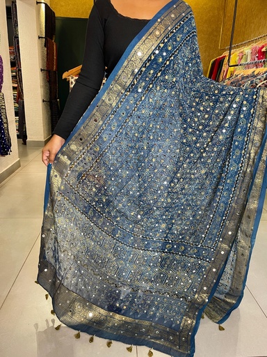 [DUMT] Georgette Mirror Work Dupatta 5035