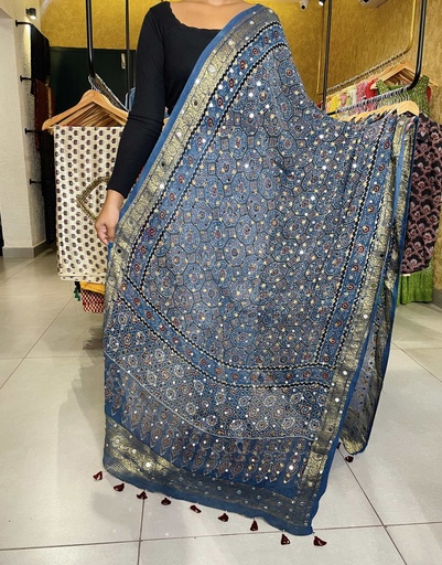 [DUMT] Georgette Mirror Work Dupatta 5035