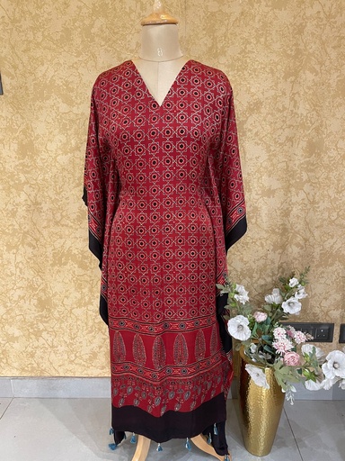 [KAVD] Ajrakh Silk Kaftans 4801