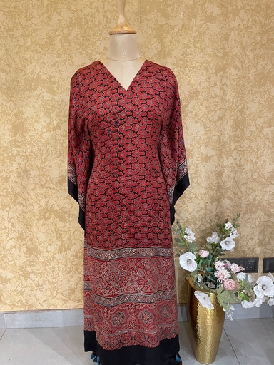 Ajrakh Silk Kaftans 4801