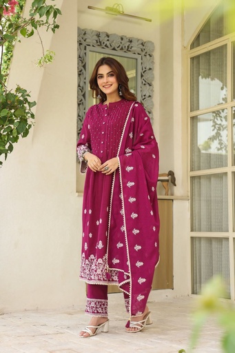 Embroidered Cotton Kurti Sets 5070