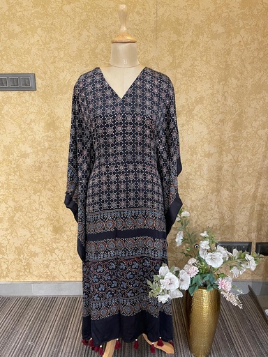 Ajrakh Silk Kaftans 4801