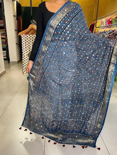 [DUMT] Georgette Mirror Work Dupatta 5035