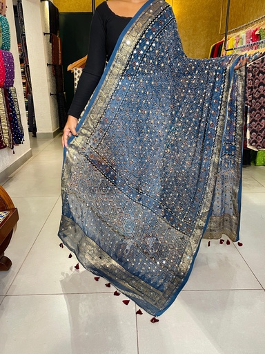 [DUMT] Georgette Mirror Work Dupatta 5035