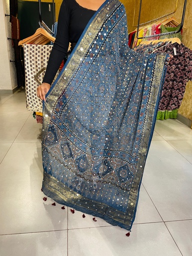 [DUMT] Georgette Mirror Work Dupatta 5035