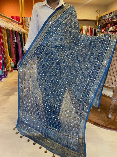 [DUMT] Georgette Mirror Work Dupatta 5035