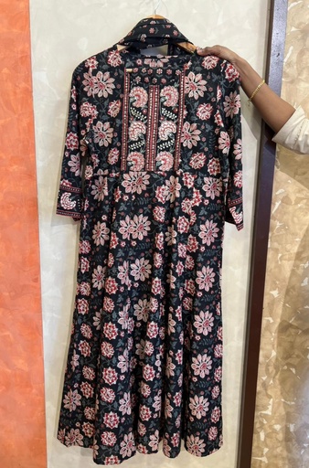 Cotton Anarkali 3pc Set 5043