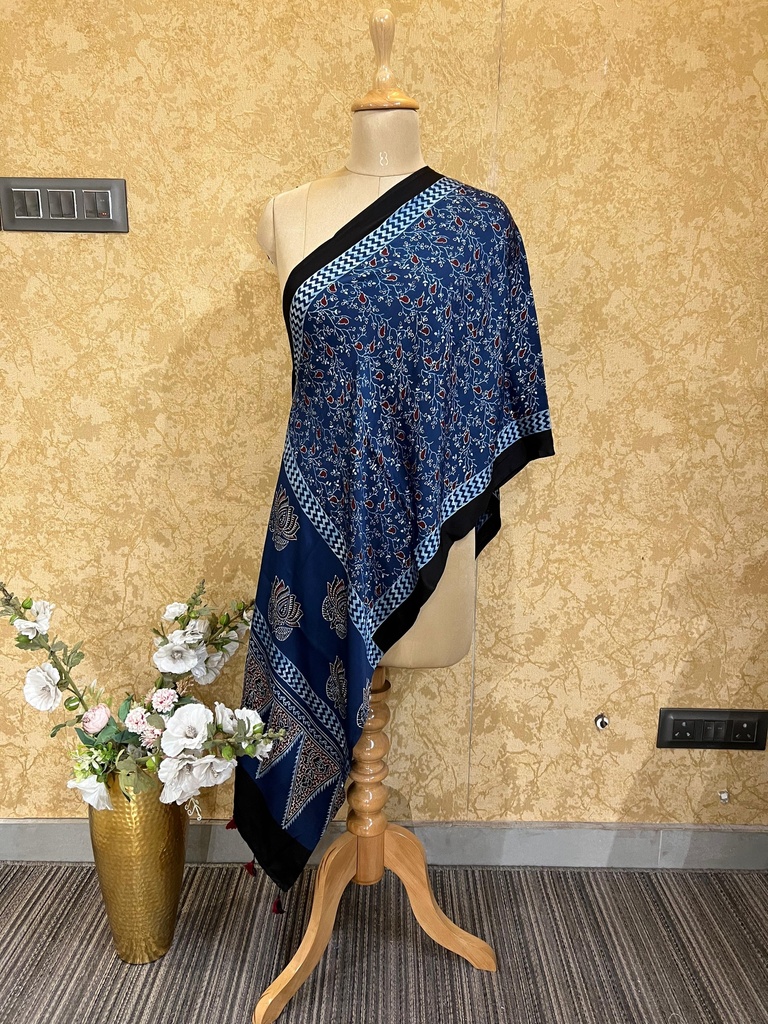 Premium Ajrakh Modal Stoles 5071 