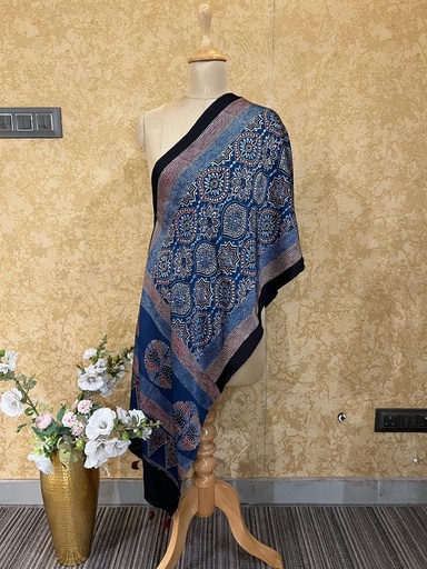 [STAZ] Premium Ajrakh Modal Stoles 5071