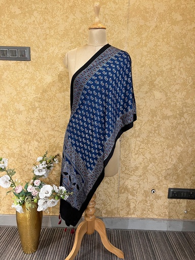 [STAZ] Premium Ajrakh Modal Stoles 5071