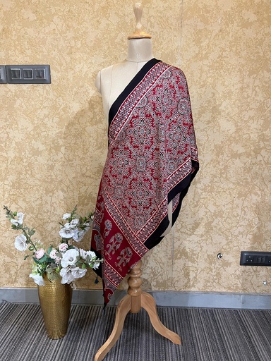 [STAZ] Premium Ajrakh Modal Stoles 5071
