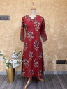 Ajrakh Cotton Aline Kurtis 5043
