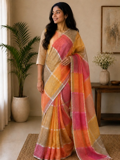 [SALT3250] Premium Linen Sarees 5051