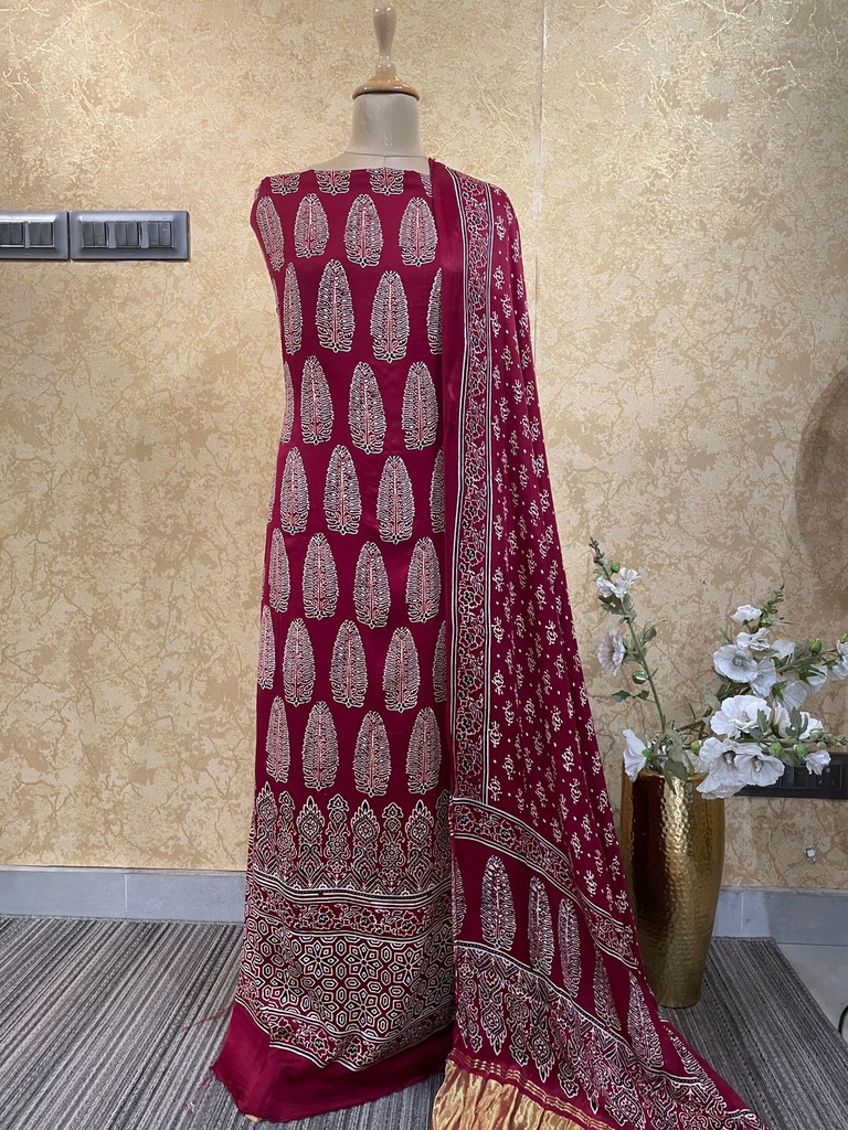 Ajrakh Modal Suits 5012