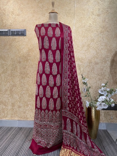 [SUKH] Ajrakh Modal Suits 5012