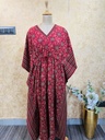 Ajrakh Cotton Long Kaftan 5053