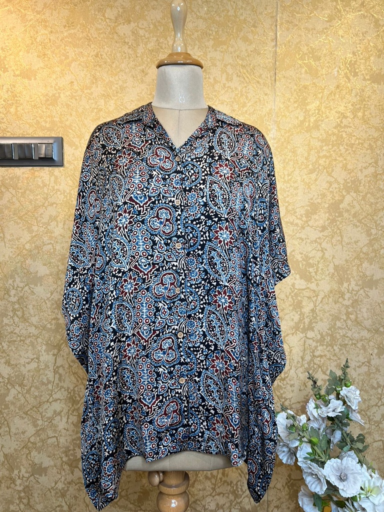 Ajrakh Shirt Kaftans 5015