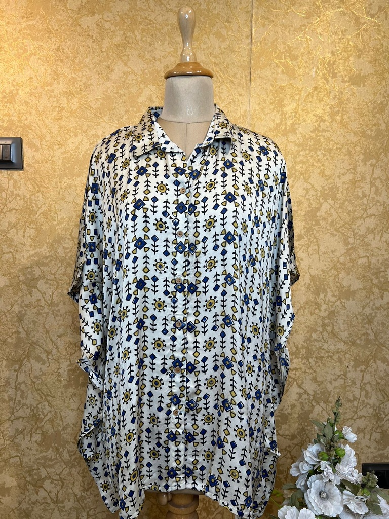 Ajrakh Shirt Kaftans 5015