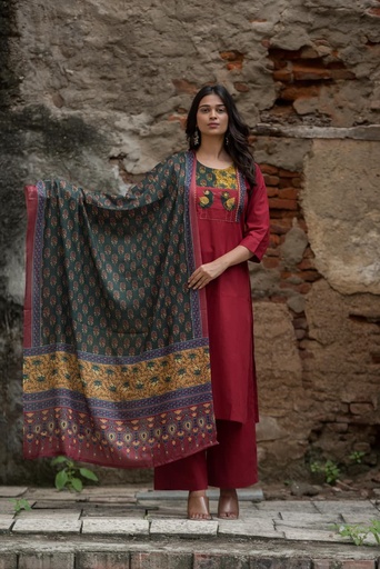 Cotton Kurti Set 4609