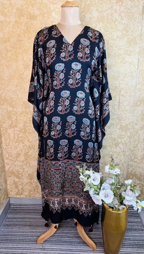 Ajrakh Silk Kaftans 4801