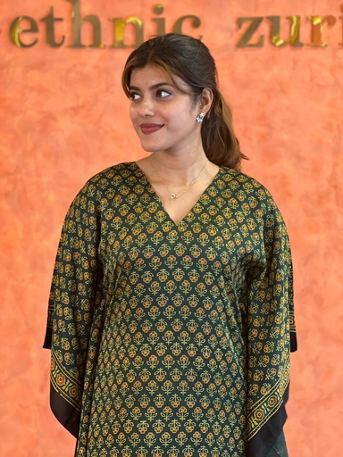 Ajrakh Silk Kaftans 4801